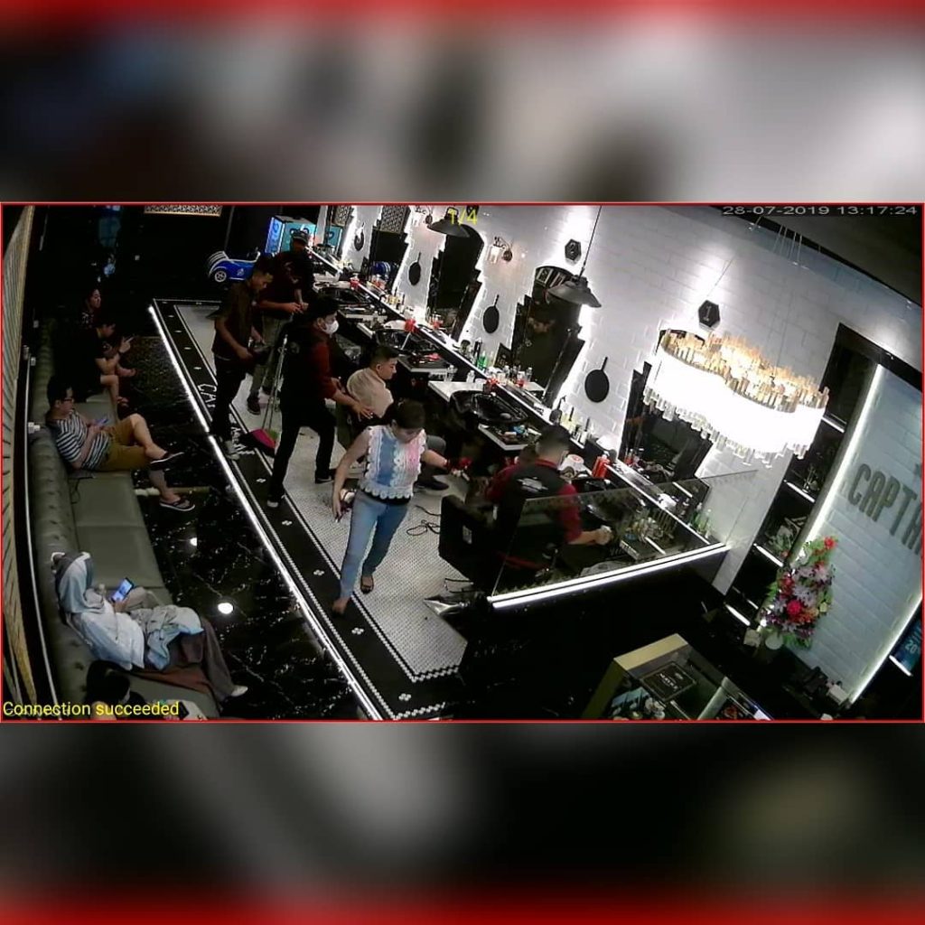 Instalasi CCTV @ Captain Barbershop, Rukan Colosseum, Green Lake City, Cipondoh, Tangerang, Banten