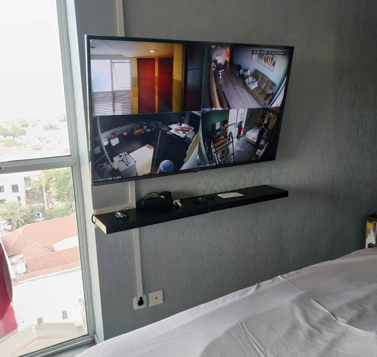 Instalasi CCTV, Meja TV, & TV @ Marbella Kemang Residence, Pela Mampang, Mampang Prapatan, Jakarta Selatan, DKI Jakarta