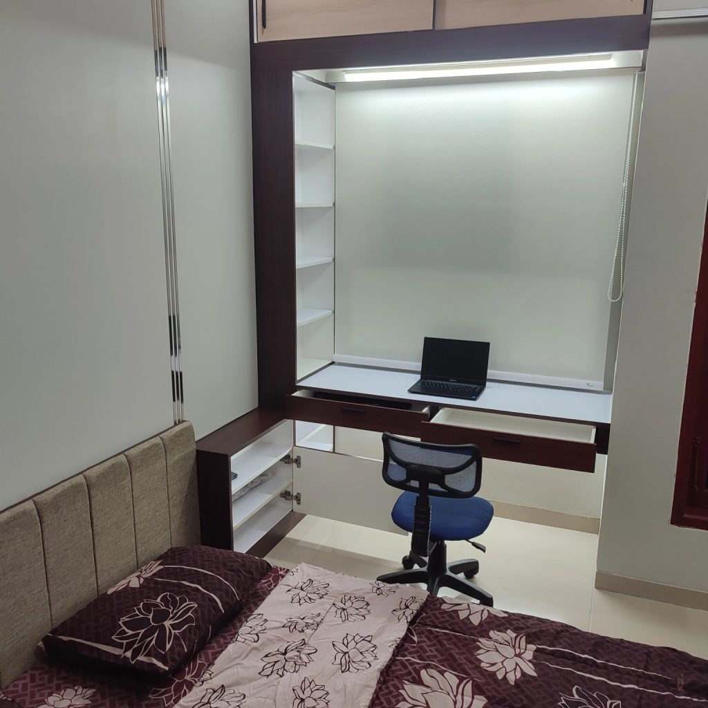 Pekerjaan Interior Custom Kamar Tidur @ Pegadungan, Kalideres, Jakarta Barat, DKI Jakarta - 4 - Meja Rias