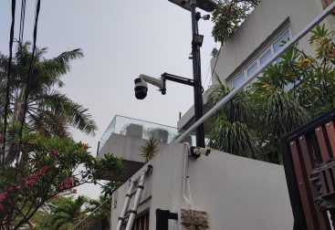 Instalasi IP PTZ CCTV, Outdoor Access Point, & Networking @ Sunrise Garden, Kebon Jeruk, Jakarta Barat, DKI Jakarta