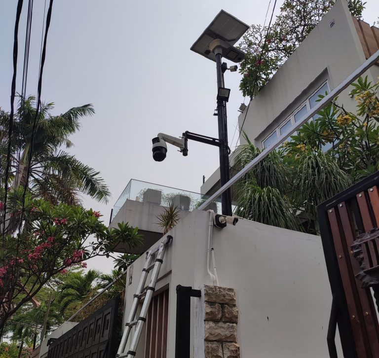 Instalasi IP PTZ CCTV, Outdoor Access Point, & Networking @ Sunrise Garden, Kebon Jeruk, Jakarta Barat, DKI Jakarta